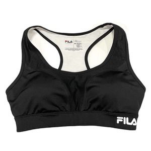 Fila Sport High Impact Running Sports Bra, Black M